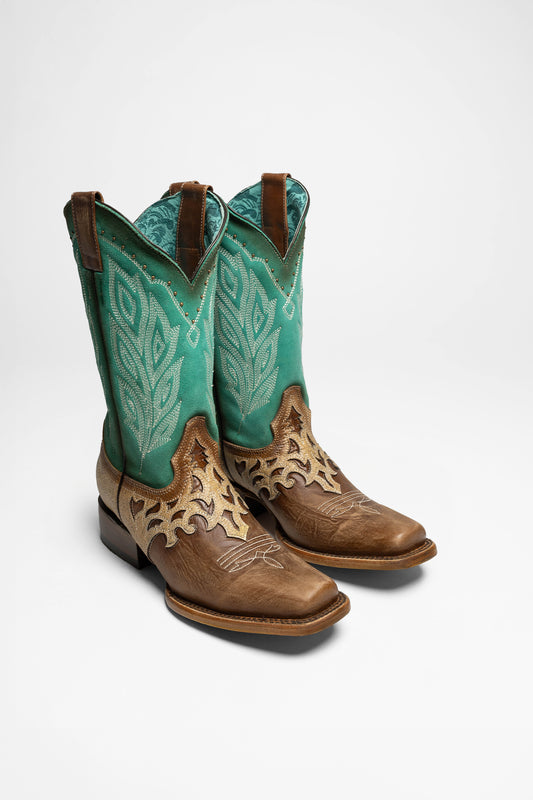 Corral Boots Z5131 Damen Braun Türkis