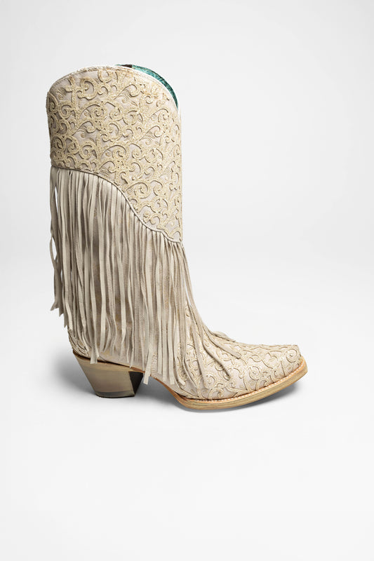 Seitenansicht Corral Boots C3955 Damen Weiß