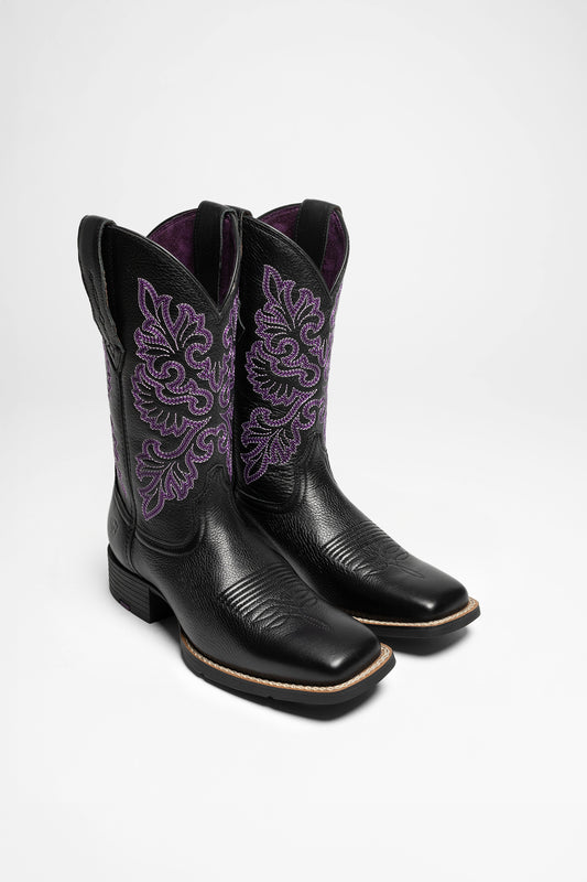 Ariat ROUND UP WEST STRETCHFIT Damen Schwarz