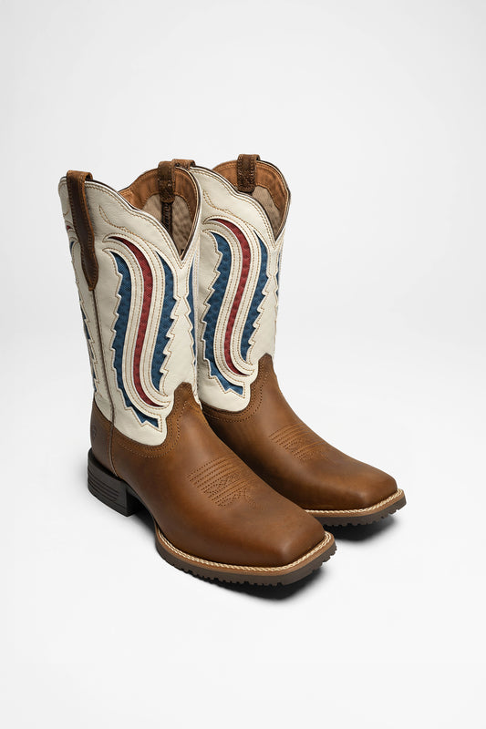 Ariat HYBRID RANCHWORK VENTTEK 360 Damen Braun Weiß