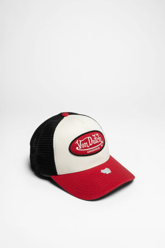 Von Dutch TRUCKER BOSTON Unisex Weiß Rot