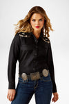 DAWN WESTERN SHIRT  Damen Schwarz Thumbnail
