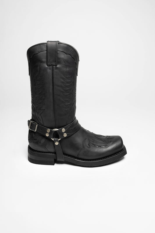 Seitenansicht FB Fashion Boots TAURO HIGH GOMA Unisex Schwarz