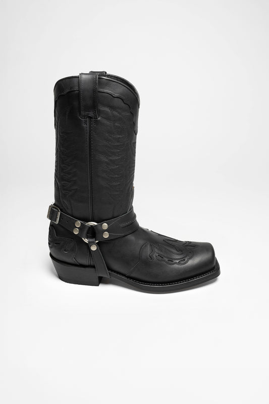 Seitenansicht FB Fashion Boots TAURO HIGH Unisex Schwarz