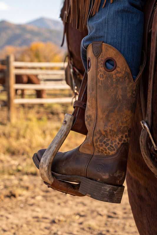 Seitenansicht Ariat ROUND UP RYDER Damen Braun