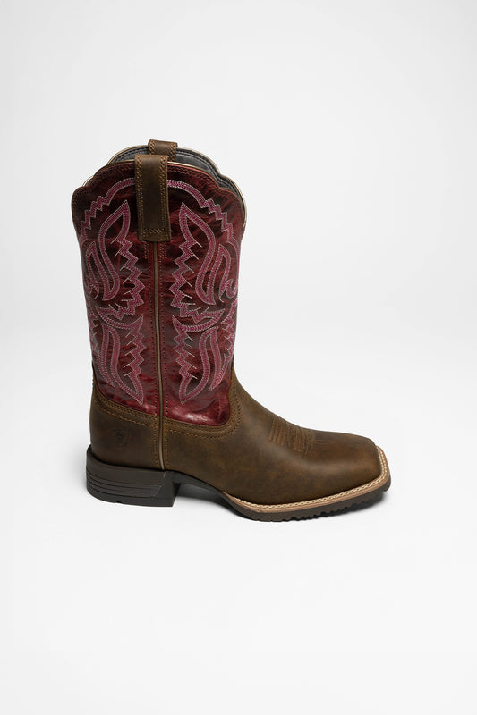 Seitenansicht Ariat HYBRID RANCHWORK Western Damen Braun