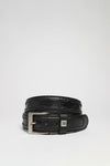 FG0815 Leather Belt Black - Avestruz Thumbnail