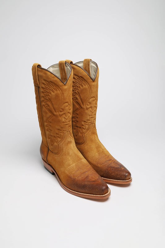 033 Unisex Cowboystiefel Braun