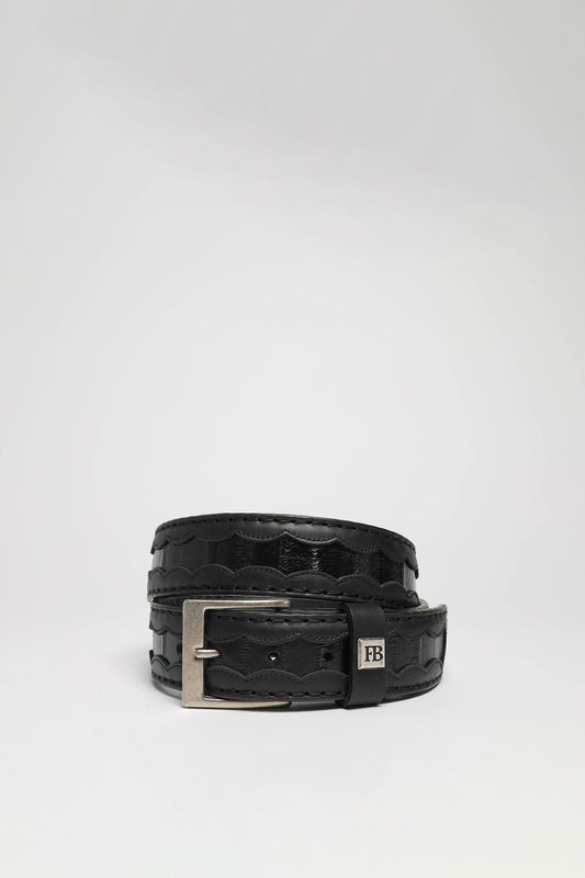 FG0815 Leather Belt Black - Sea Eel