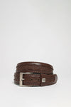 FG0815 Leather Belt Brown - Avestruz Thumbnail