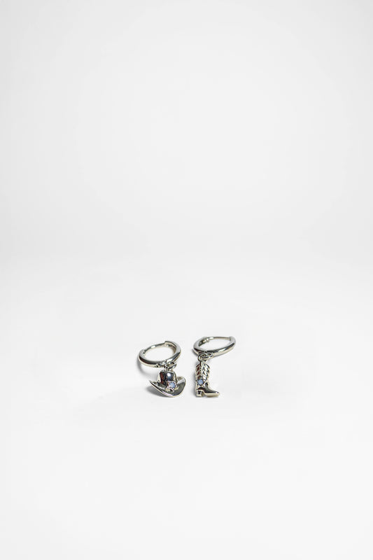 Cowboystiefel-Shop Ohrringe OKLAHOMA Silber