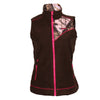 LW00136 Brown MOPink women's fleece vest Thumbnail