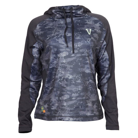 LW00180 Venator Black Women's Hoodie