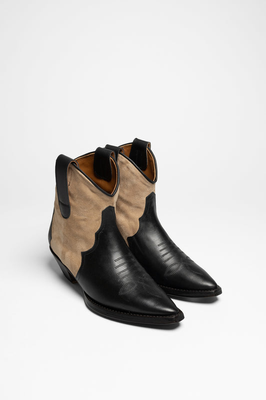 FB Fashion Boots PAULA Damen Schwarz Beige